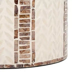 Tavolino d'appoggio rotondo Keary - ACC1804A - Bianco/Oro - Safavieh