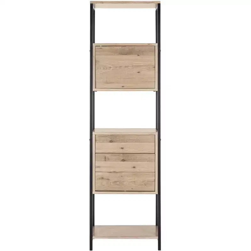 Gabrielle Etagere - FOX4274 - Oak/Black - Safavieh Couture