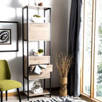 Gabrielle Etagere - FOX4274 - Rovere/Nero - Safavieh Couture