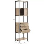 Gabrielle Etagere - FOX4274 - Rovere/Nero - Safavieh Couture
