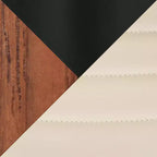 Sgabelli da bar girevoli da 30" con braccioli, ecopelle e struttura in legno, set da 2, 113 kg