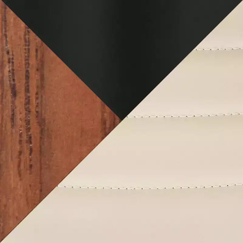 Sgabelli da bar girevoli da 30" con braccioli, ecopelle e struttura in legno, set da 2, 113 kg