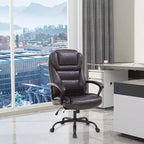 Sedia da ufficio direzionale per corporature robuste, supporto lombare, sedile ampio, capacità 227 kg