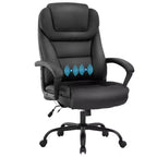 FDW Big and Tall Executive Office Chair with Lumbar Support Wide Seat Adjustable Height and Swivel Function Perfect for Home and Office Use
