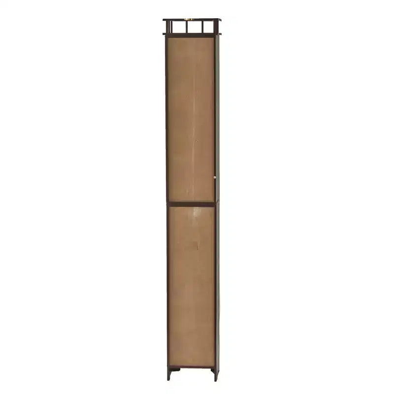 Mobiletto contenitore stretto per bagno, 4 ante e 2 ripiani aperti, 24 cm L x 20 cm P x 161 cm H