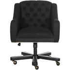 Salazar Desk Chair - Black/Taupe - Safavieh
